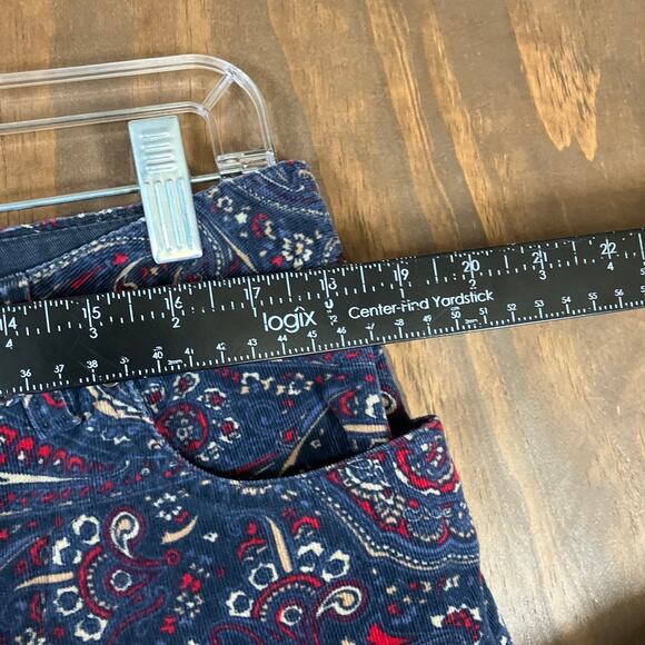 Vintage Tommy Hilfiger Womens Jeans Multi Paisley Corduroy Bootcut Stretch 16 - Picture 6 of 11